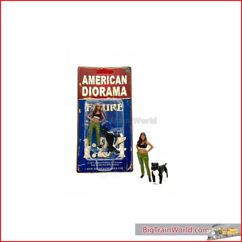 American Diorama 76376 - 1/24 lowriders figure iv + dog.