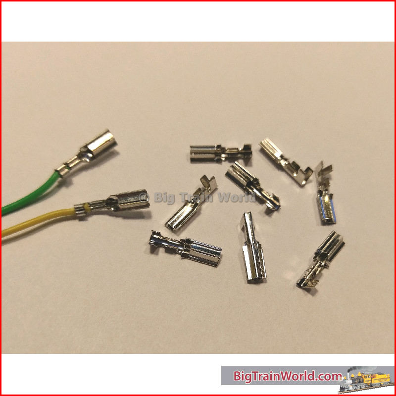 Push-on stecker for LGB - decoder / ballbearingwheels, PCB, etc. (10 pcs)