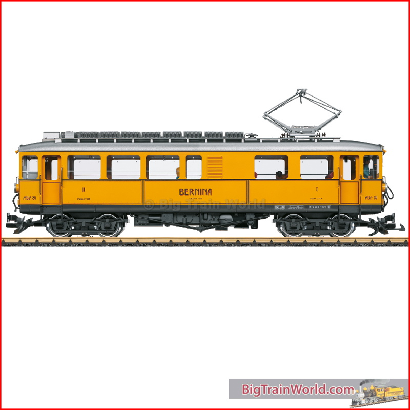 LGB 25392 - RhB Class ABe 4/4 Powered Rail Car, Road Number 30 - New 2022