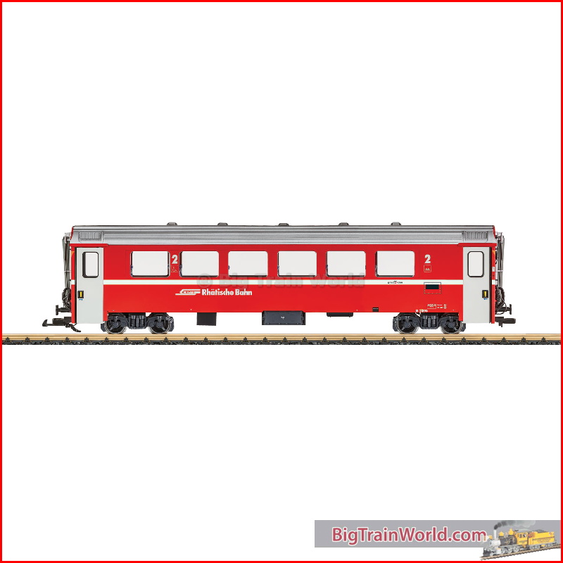 LGB 30512 - RhB Mark IV Express Train Passenger Car, 2nd Class - New 2021