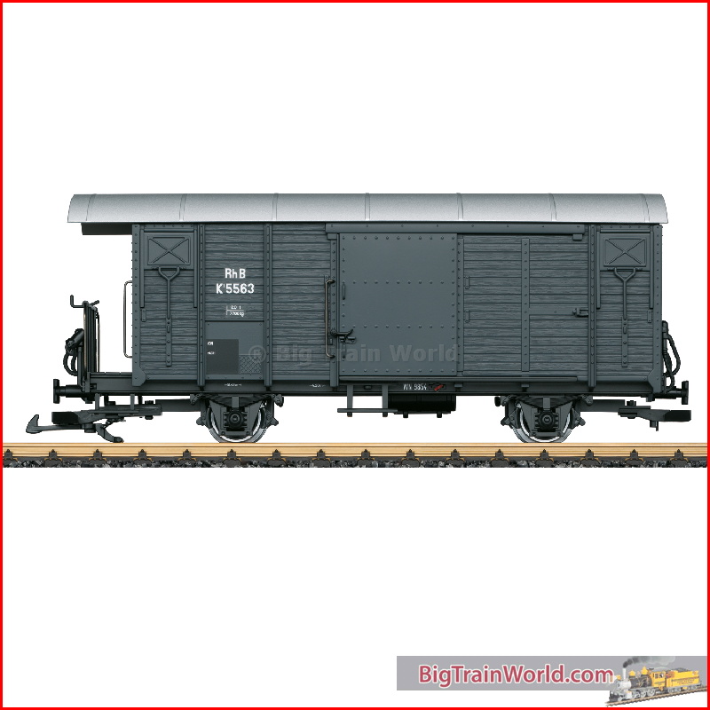 LGB 43814 - Ged. Güterwagen RhB - Nieuw 2024