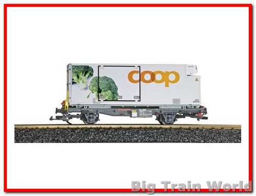 LGB 45895 - Koel Containerwagen RhB COOP - Broccoli