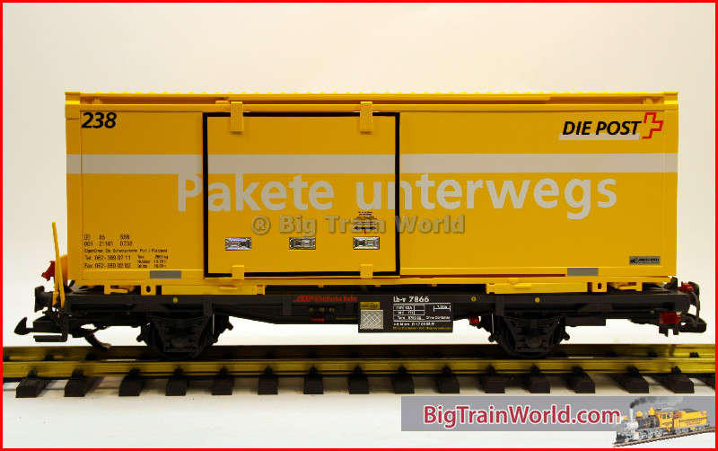 LGB 47890 - RhB Containerwagen Post