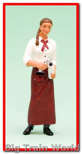 Prehm-Miniaturen 500027 - Kellnerin mit roter Schürze