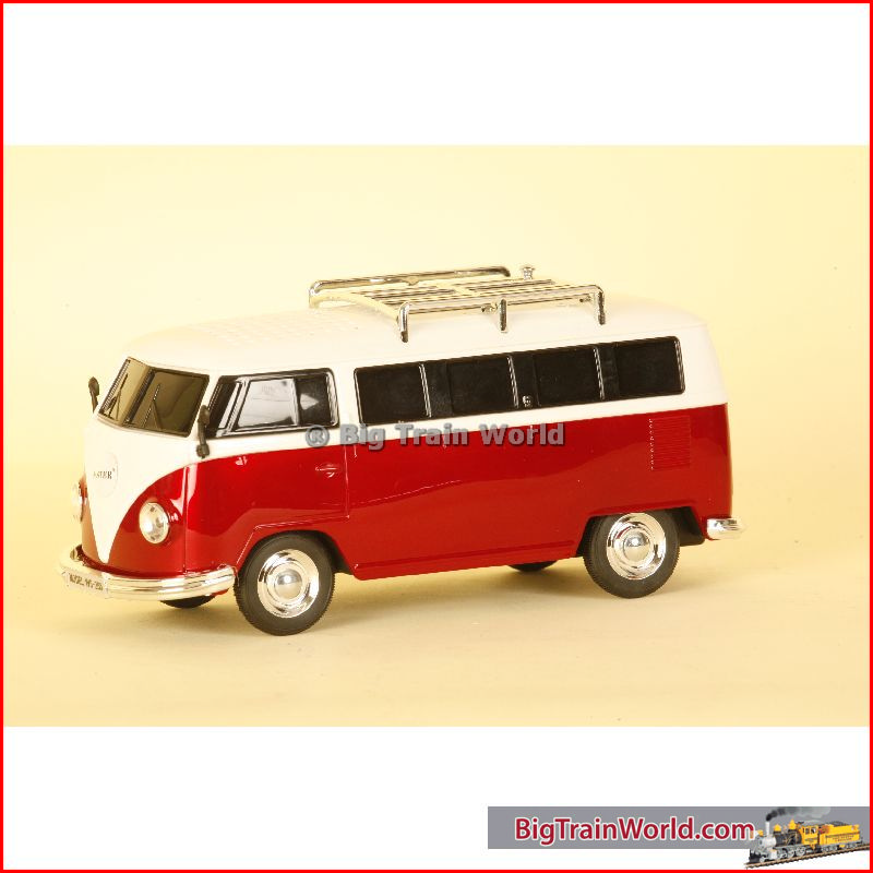 Prehm-Miniaturen 530003 - VW Bus T1, FM radio, mp3, lighting - Red - 1:22,5