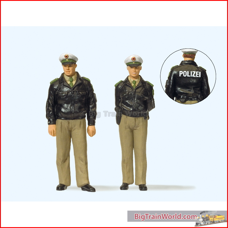Preiser 44900 - Polizisten stehend. Grüne Uni (1:22½)