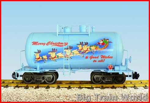 USA Trains R15225 - CHRISTMAS 29'BEER CAN TANK-BLU