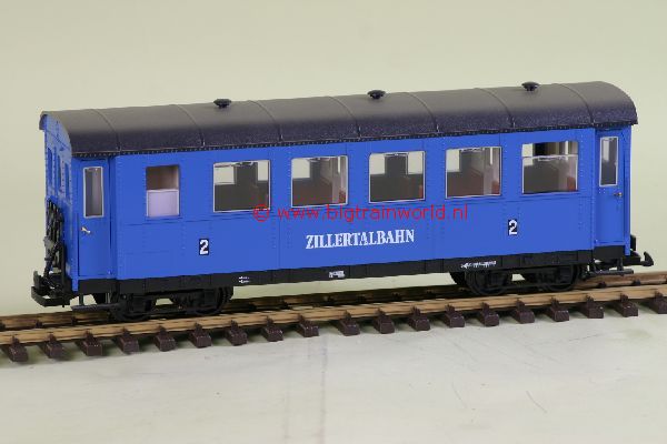 LGB 3163 - Passengercar Zillertalbahn, 2'nd Class, used, no box