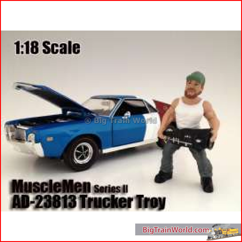 American Diorama 23813 - 1/18 Musclemen II *Trucker Troy* (car not included).