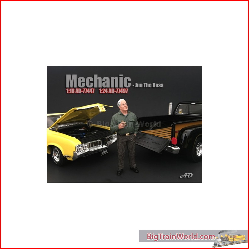American Diorama 77497 - 1/24 mechanic figure *jim the boss*