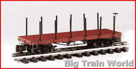 Bachmann 95670 - 20ft. Flat Car - Painted, Unlettered (Oxide Red)