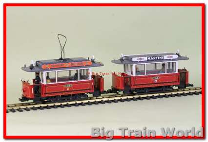 LGB 2036it - Oldtimer Tram + Bijwagen 3600