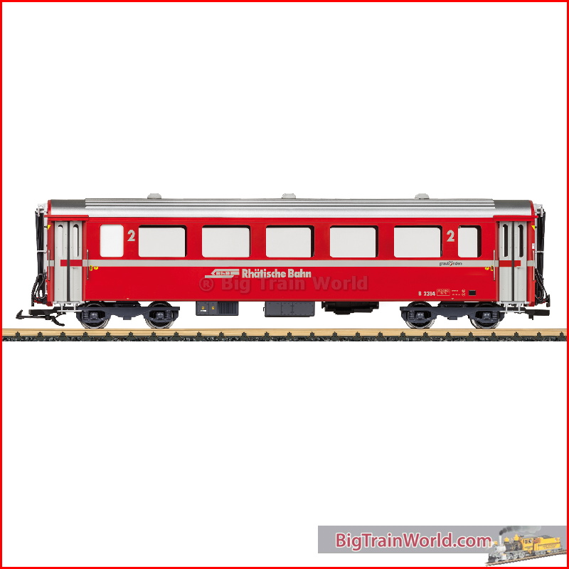 LGB 30676 - RhB Express Train Passenger Car, 2nd Class - New 2023