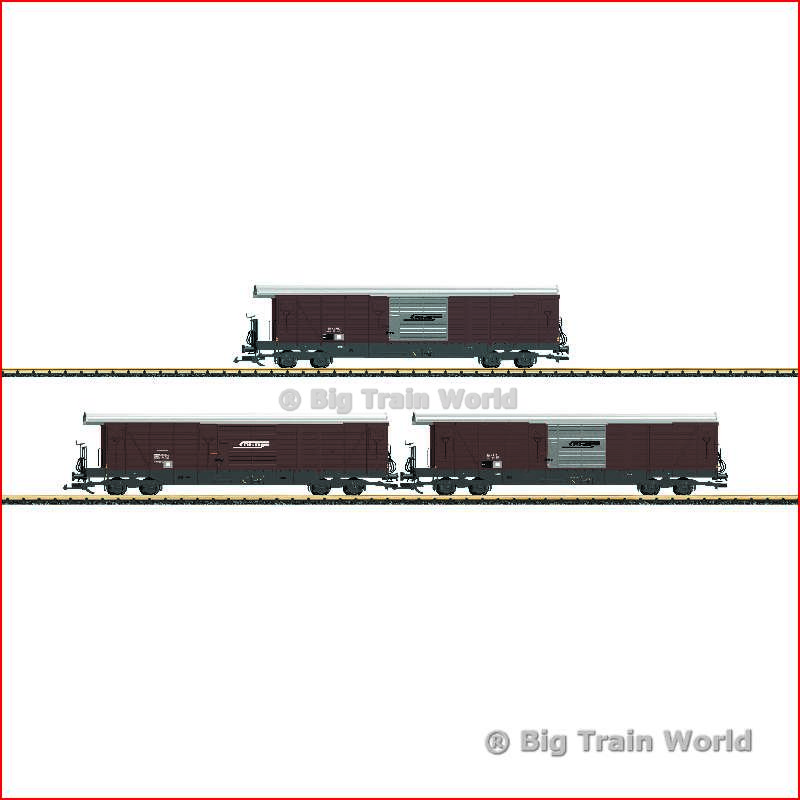 LGB 40080 - Güterwagen-Set Gak-V RhB - Disc. 2016