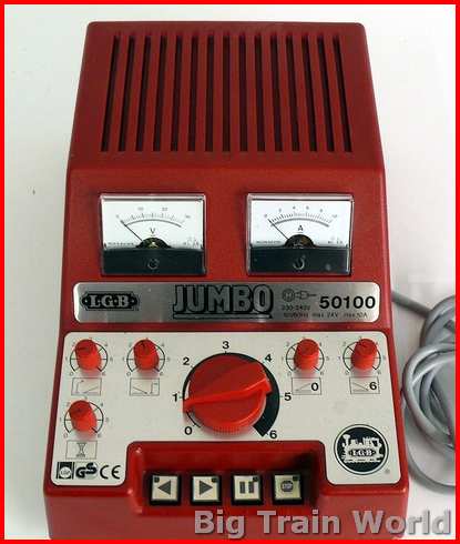 LGB 50100 - Jumbo transformator + regelaar 50105, 0-22V @10Amp, gebruikt, doos