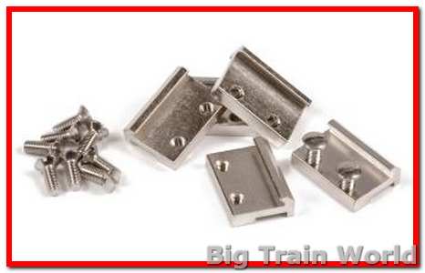 Massoth 8102650 - RAIL CLAMPS 1 SCALE CODE 250 NICKEL-PLATED 50/PACK