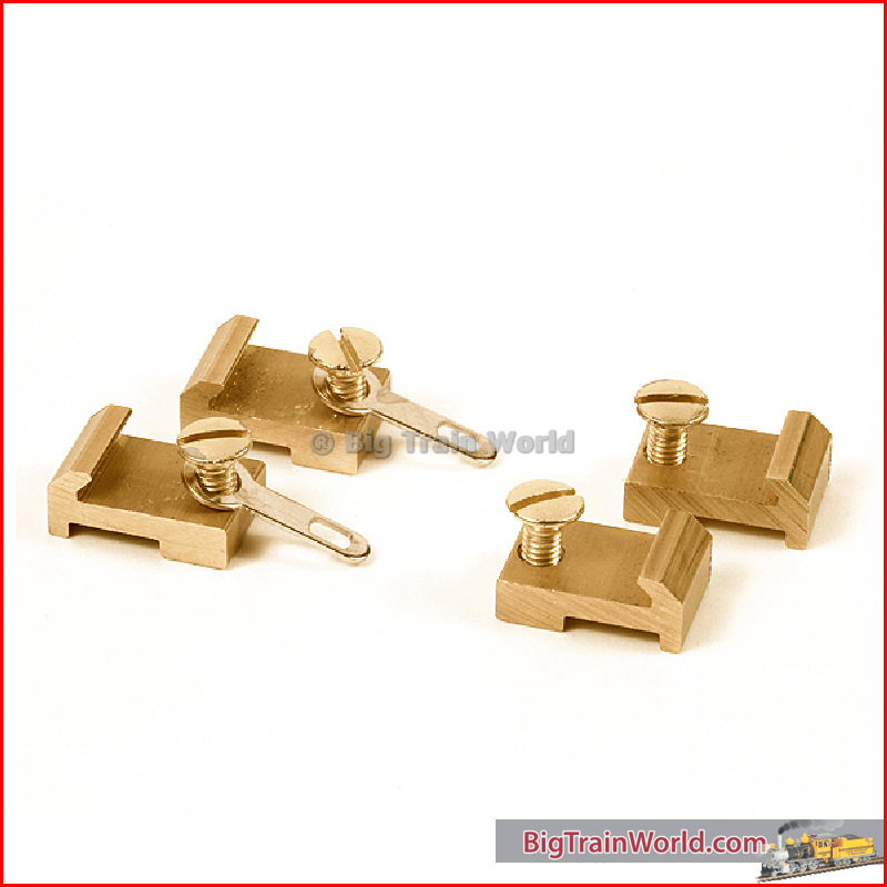 Massoth 8100121 - RAIL CONNECTION CLAMPS G SCALE BRASS 9MM 20/PACK