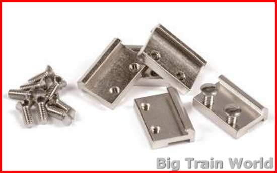Massoth 8100211 - RAIL CLAMPS G SCALE NICKEL-PLATED 19MM 50/PACK