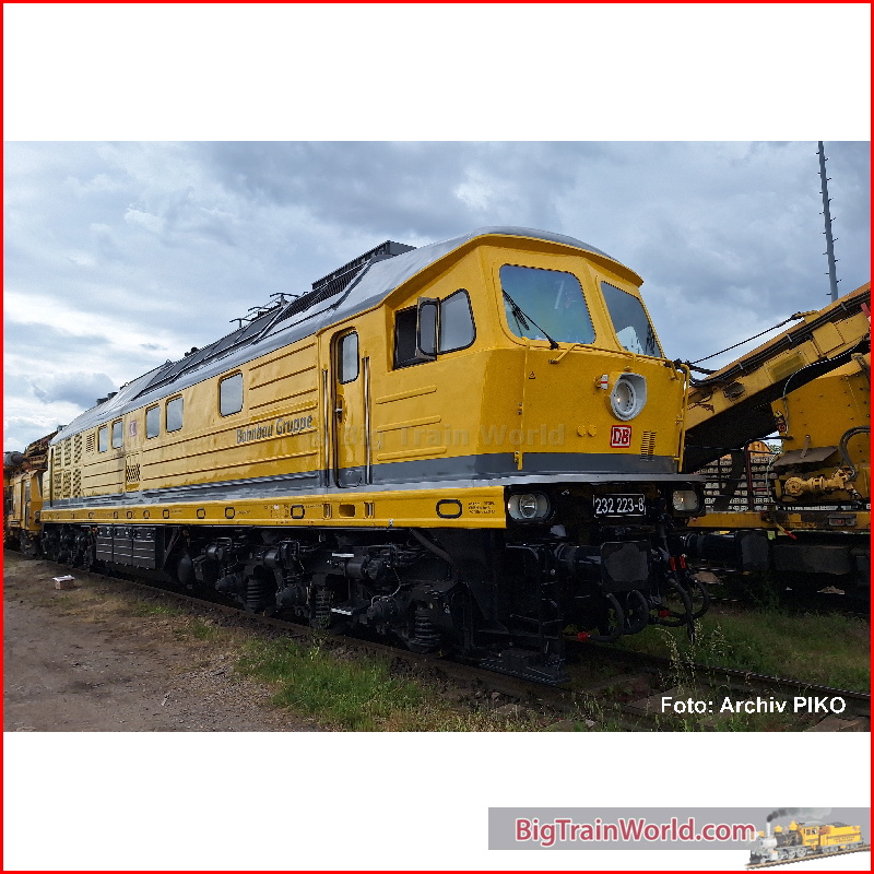 Piko 37589 - G sound-diesellocomotief BR 232 DB baanbouw VI incl. PIKO sounddeco