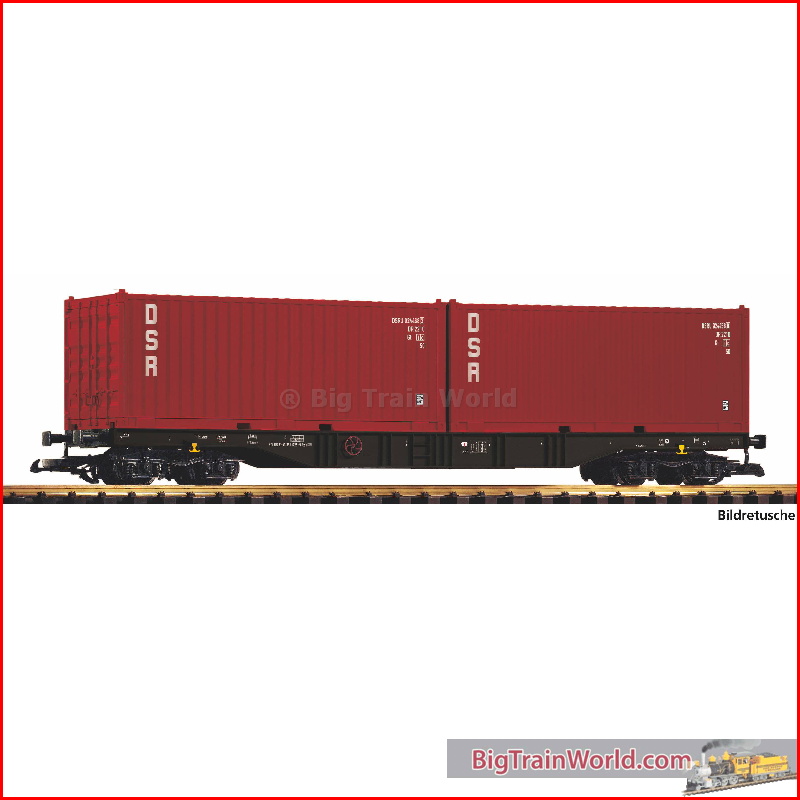 Piko 37755 - G-containerwagen DR IV met 2 containers "DSR"