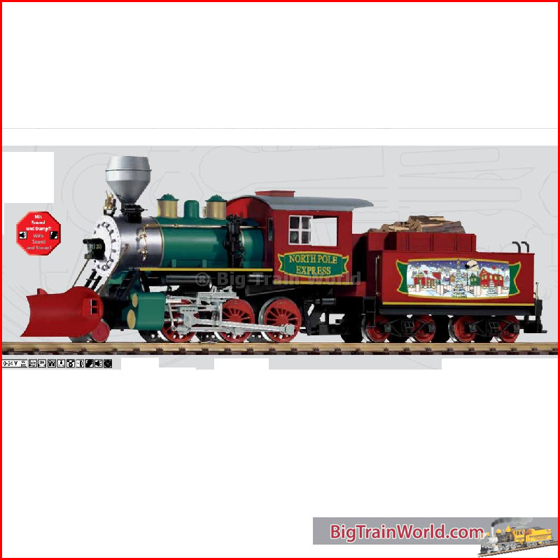 Piko 38215 - G-Dampflokomotive mit Tender Mogul Christmas, Sound - New 2015