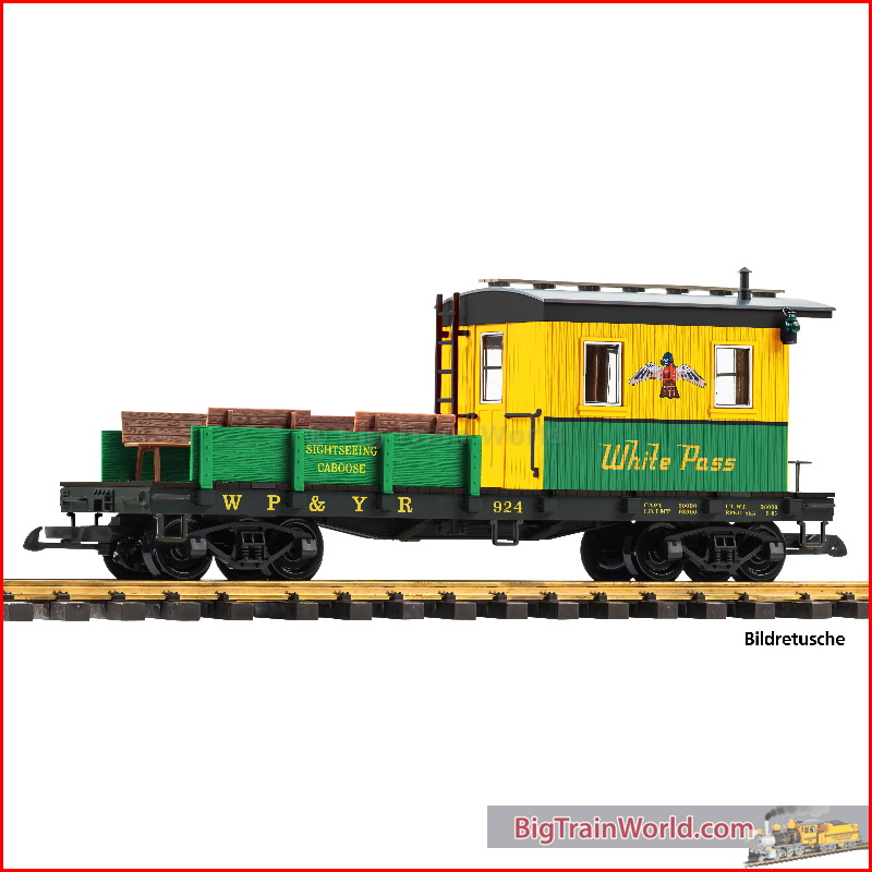 Piko 38990 - G observatierijtuig WP&YR met banken - Nieuw 2026