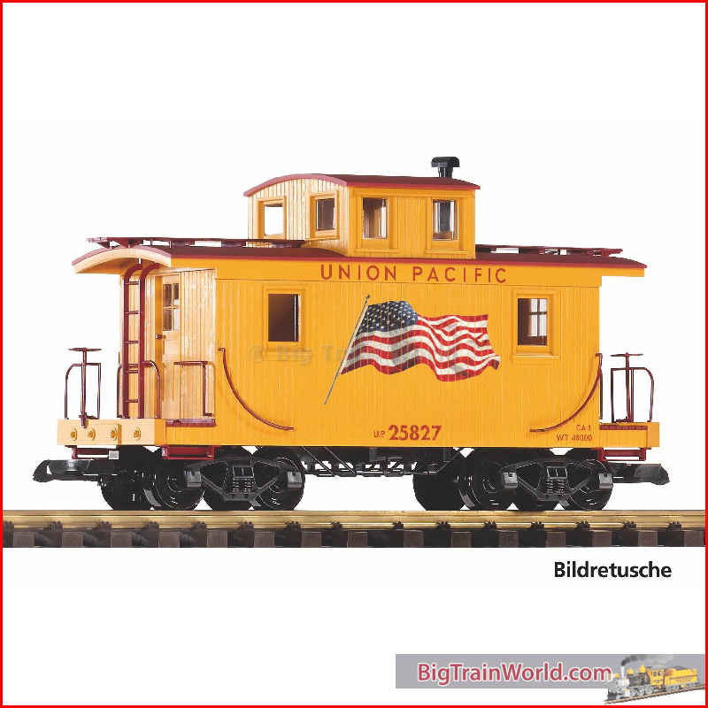 Piko 38994 - G goederentreinbegeleidingswagen (caboose) UP - Nieuw 2026