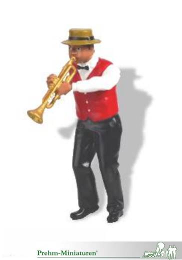 Prehm Miniaturen 500033 - Dixi Musiker mit Trompete