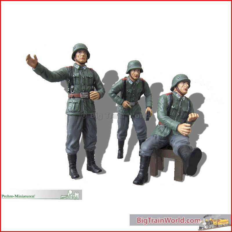 Prehm Miniaturen 500230 - 3 Mann Personal, für Zwillingsflack  Wehrmacht - Neu 2