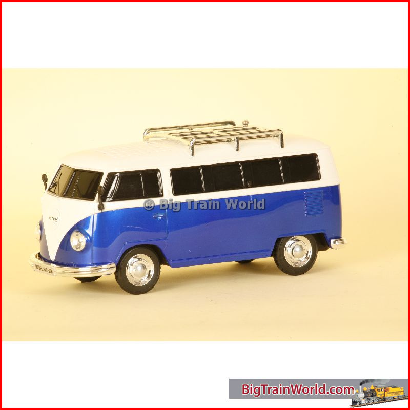Prehm-Miniaturen 530003 - VW Bus T1, FM radio, mp3, verlichting - Blauw - 1:22,5
