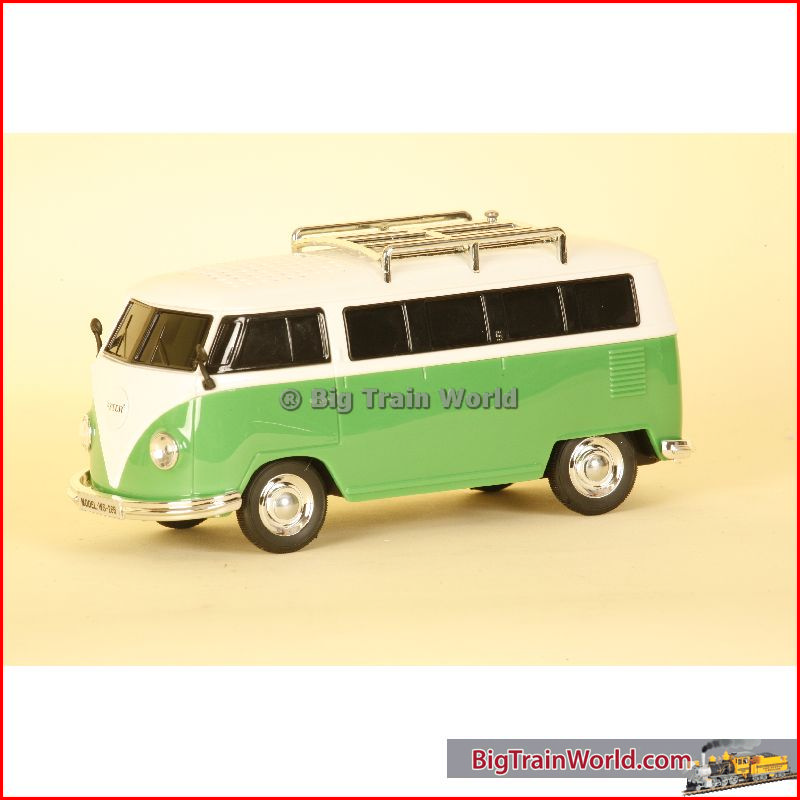 Prehm-Miniaturen 530003 - VW Bus T1, FM radio, mp3, verlichting - Groen - 1:22,5