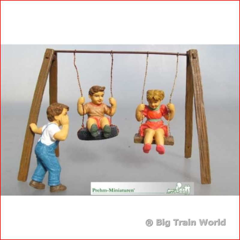 Prehm-Miniaturen 550111 - Kinder 3 Figuren, Schaukel Set 1