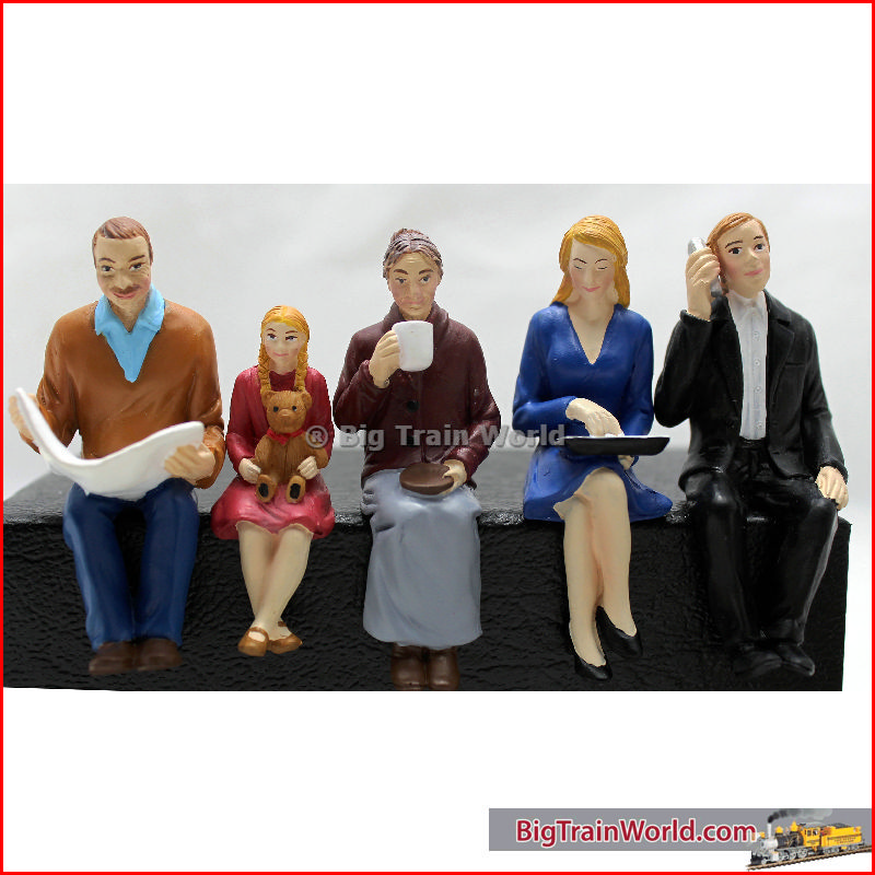 Prehm-Miniaturen 550116 - Sitzende Reisende 5 Figuren Set 1 - NEW 2015