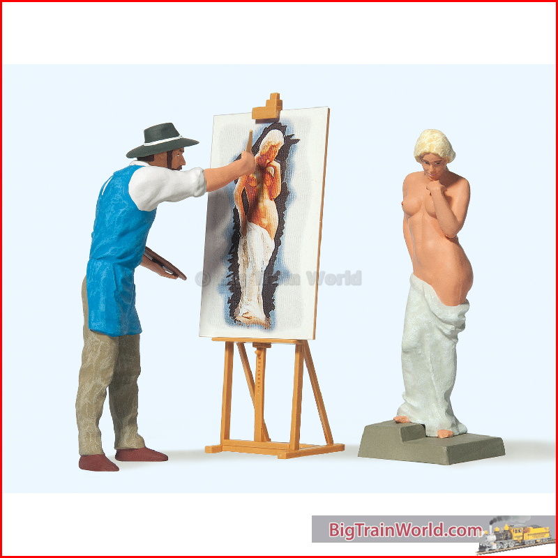 Preiser 45095 - Kunstmaler und Modell (1:22½)