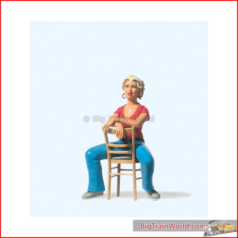 Preiser 45508 - Junge Frau, sitzend. Stuhl (1:22½)