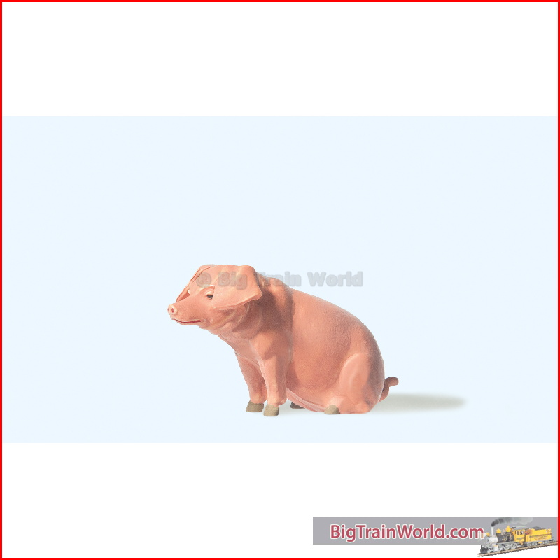 Preiser 47047 - Schwein sitzend (1:25)