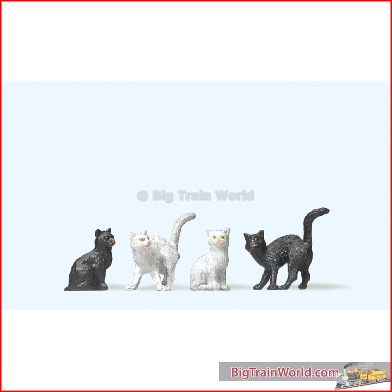 Preiser 47063 - 4 Katzen (1:25)